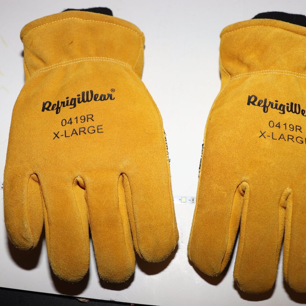 Refrigiwear Double Insulated Cowhide Leather Work Gloves XL